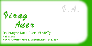 virag auer business card